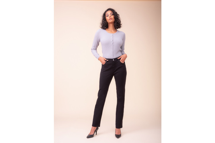 Alison Sheri Four-Way Stretch Trousers | Black