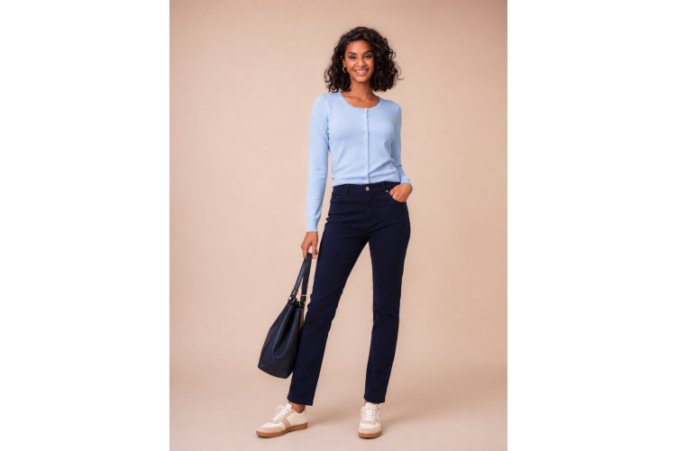 Alison Sheri Stretch Trousers | Navy