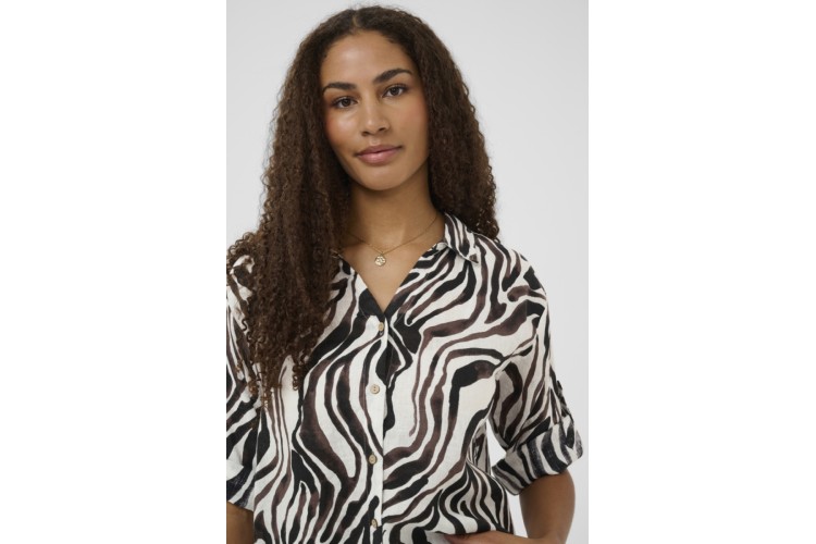 Linen Shirt | Animal Print 