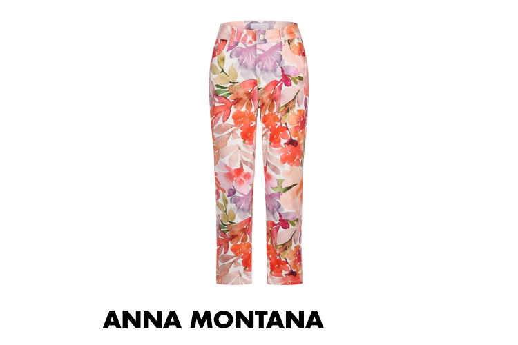 Anna Montana Cropped Jeans 1438 | Floral Multi