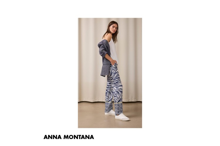 Anna Montana Linen Trousers 1415 | Blue Zebra 