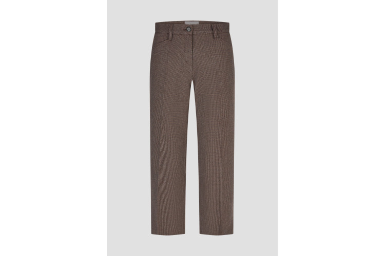 Anna Montana Trousers - Rose Classic | Burgundy Grey Check