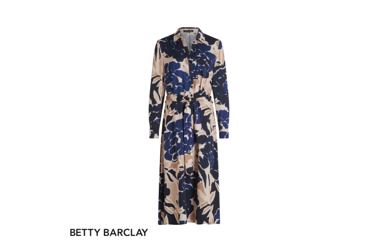 Betty Barclay Dress 1660-1052 | Blue Floral 