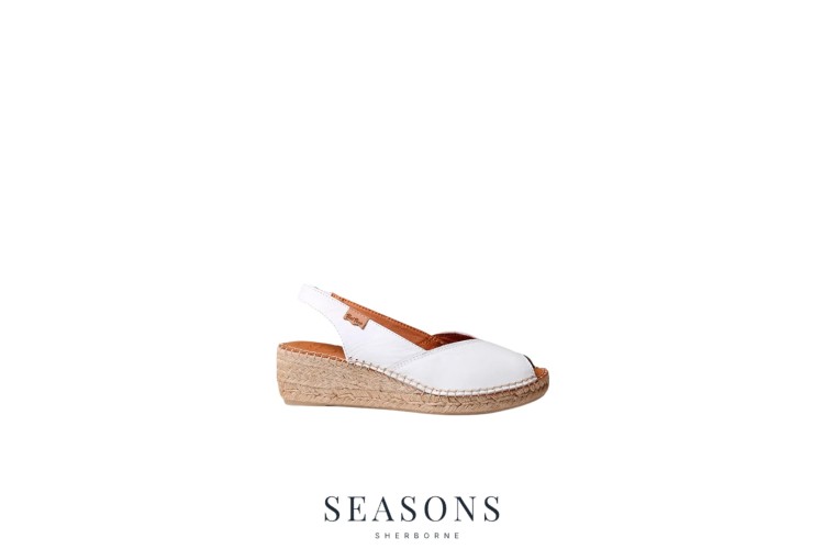 Toni Pons Bernia Espadrille Sandal White 
