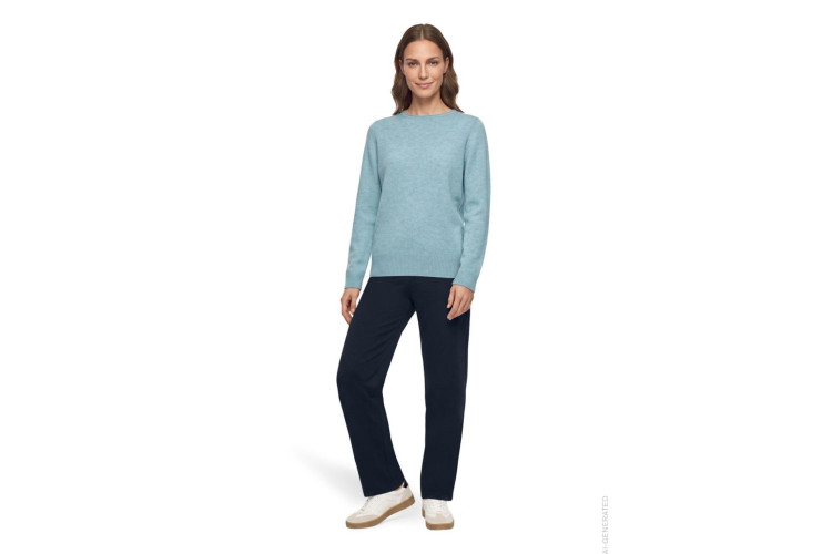 Betty Barclay Cashmere Jumper | Smoky Mint Melange
