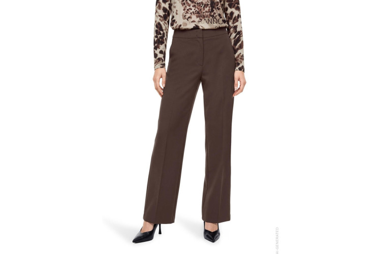 Betty Barclay Soft Leg Trouser - Regular Length | Soft Brown