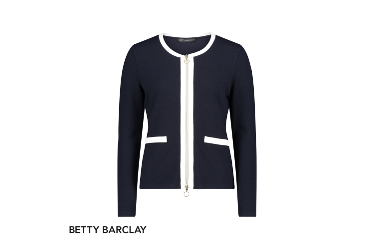 Betty Barclay Zip Jacket 2380/1180 | Navy 