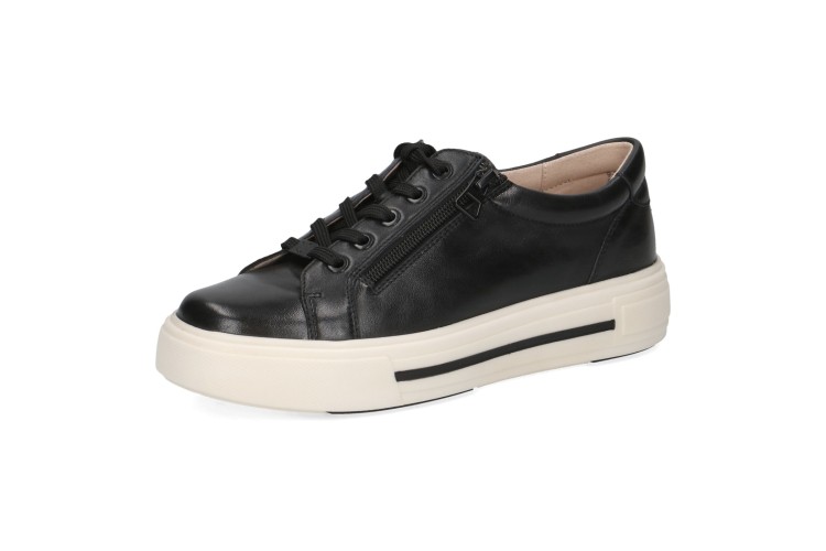 Caprice Leather Trainers 23351 | Black 