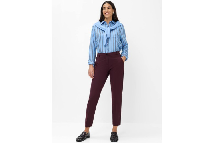 Brax Maron S Trousers - Petite | Blackberry Violet