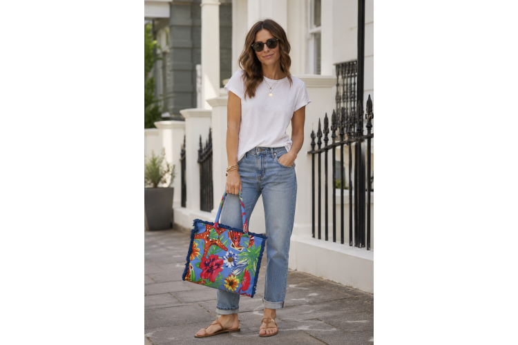 Bright Print Tote Bag
