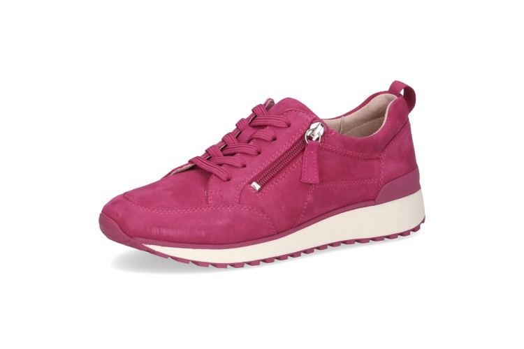 Caprice Suede Trainers 23702 | Fuchsia Pink