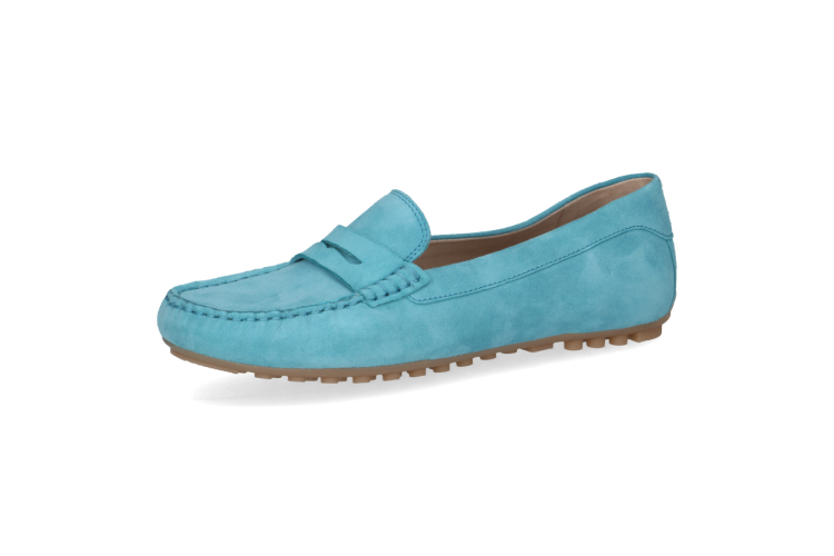 Caprice Suede Loafer 24651 |Aqua Blue 