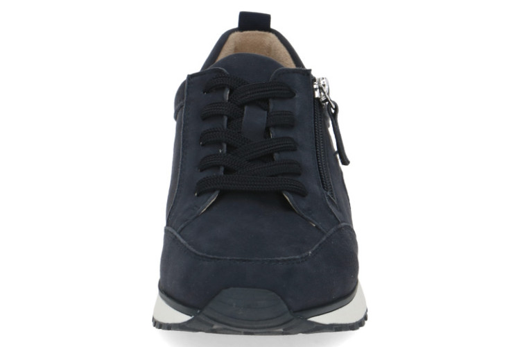 Caprice Navy Suede Lace & Zip Trainers