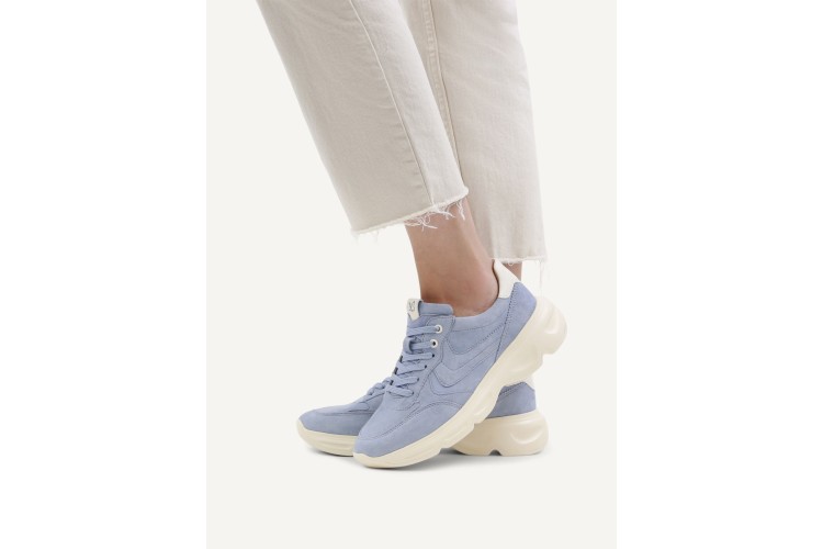 Caprice Pale Blue Suede Trainers