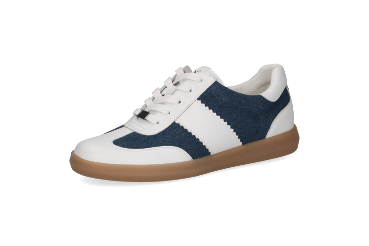 Caprice Trainer 23705 | White & Denim