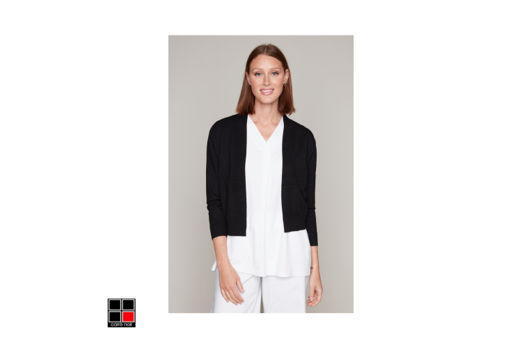 Carre Noir Bolero Cardigan | Black