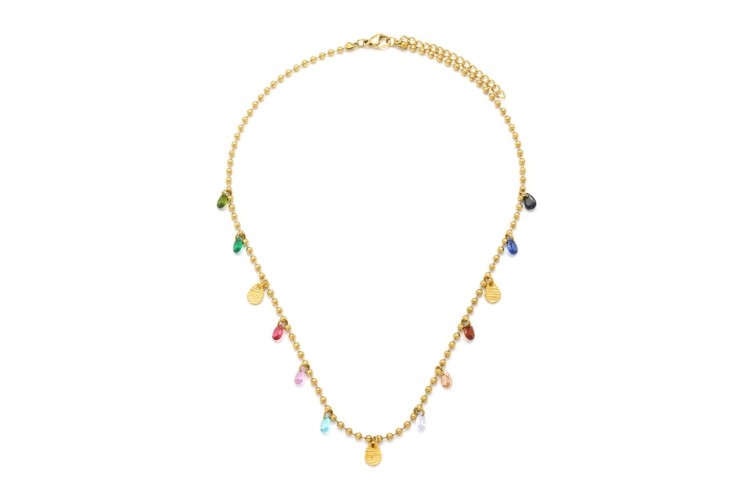 Teardrop Glass Bead Necklace