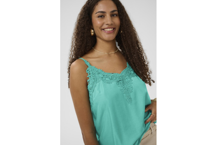 Cream Anna Camisole Top | Ceramic Green