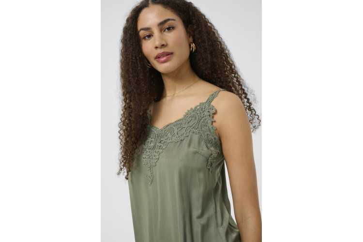 Cream Anna Camisole Top | Mulled Basil