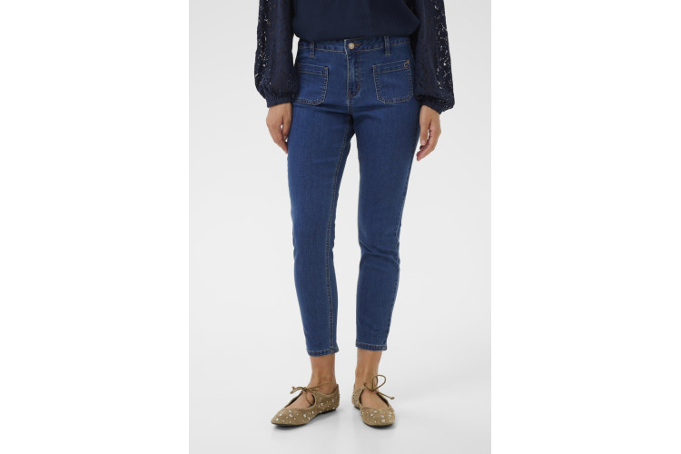Cream Sanny Petite Jeans - Baily Fit | Portland Blue Denim