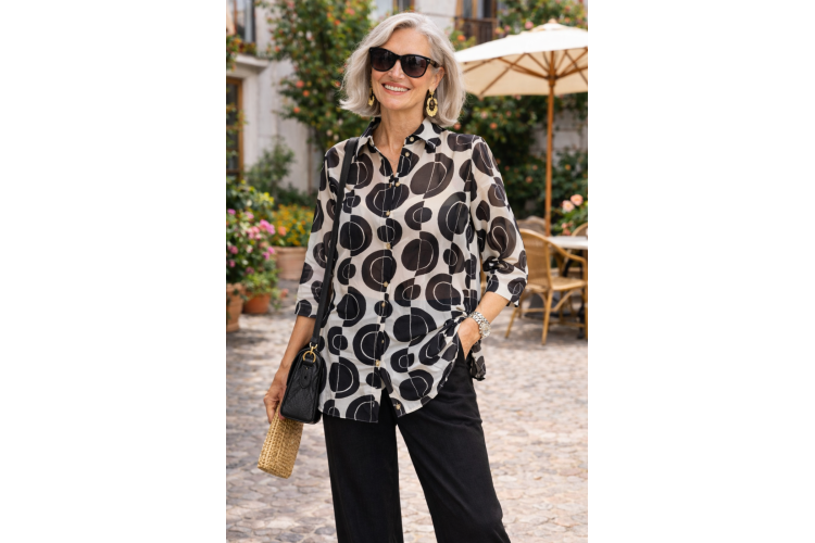 Diana Galessi Circle Design Shirt