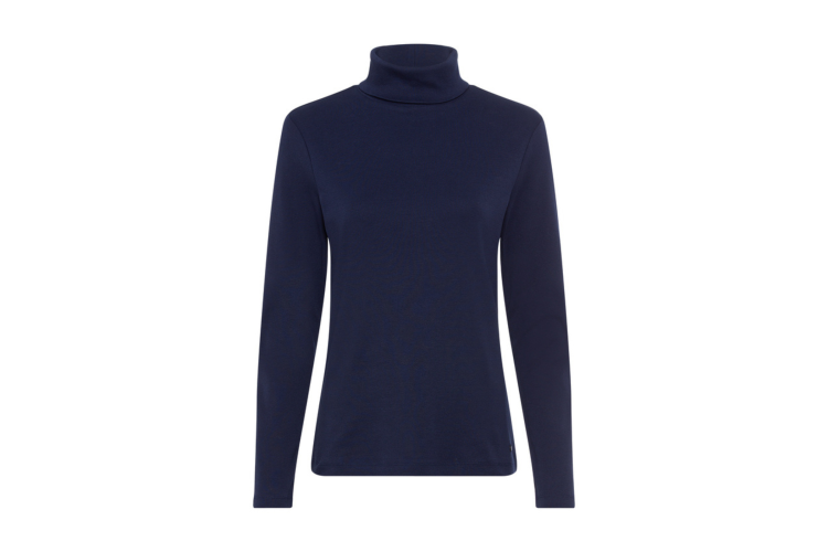 Olsen Cotton Roll Neck 11104429 | Navy