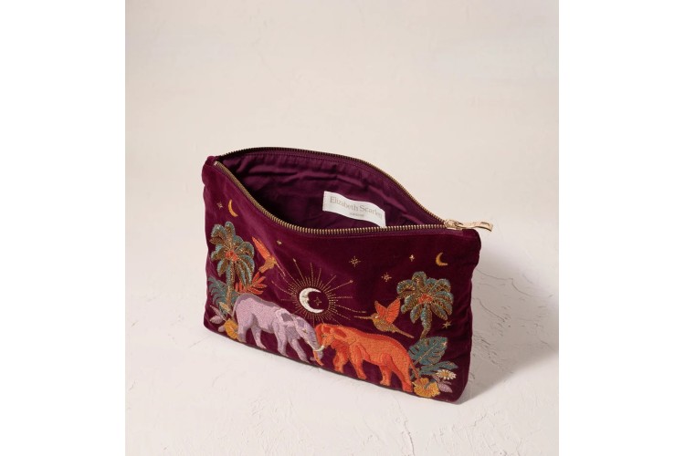 Enchanted Elephant Everyday Pouch | Ruby
