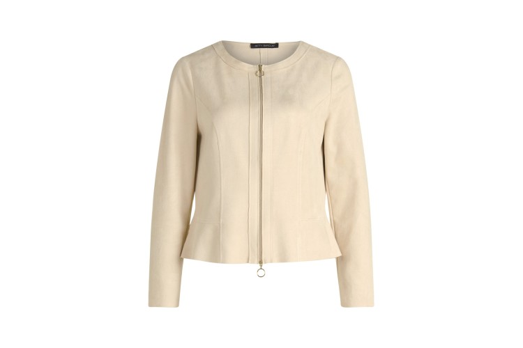 Faux Suede Jacket - Latte Luxe