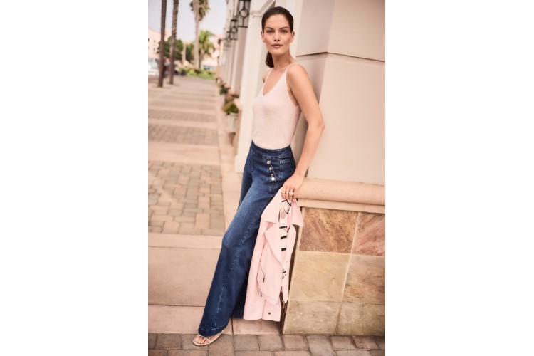 Joseph Ribkoff Foiled Faux Suede Fitted Jacket with Decorative Buckles