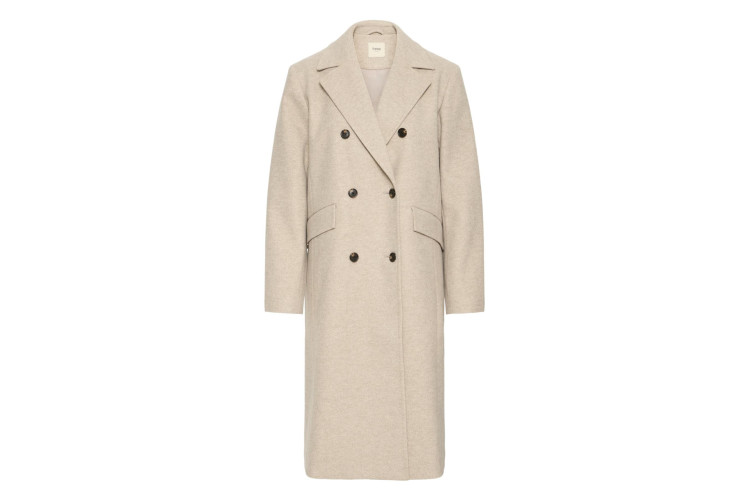 Fransa Delay Coat | String Melange