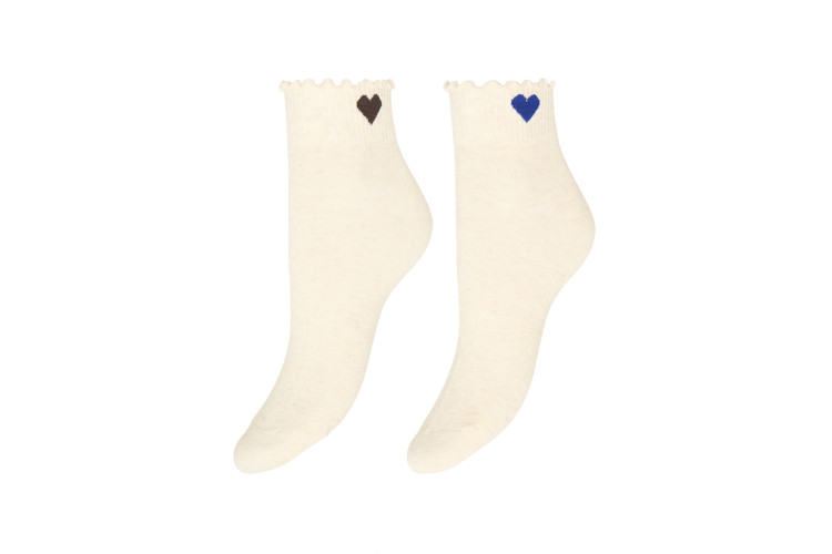 Fransa Ducia Sock 2-Pack | Oatmeal Melange