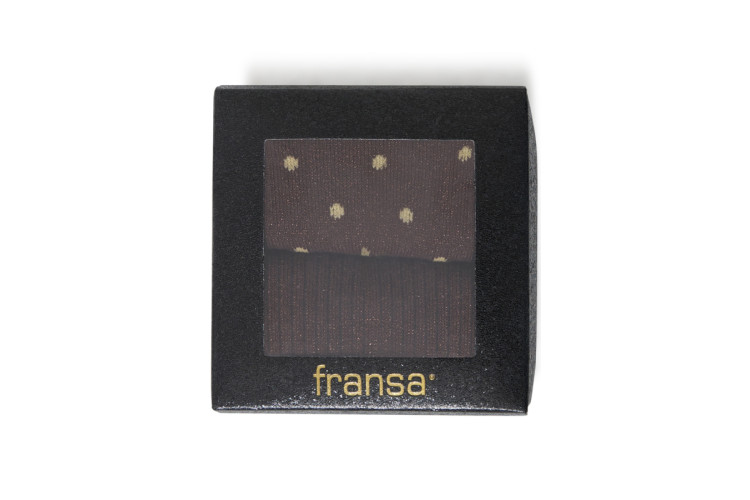 Fransa Lura Sock 2-Box | Hot Fudge