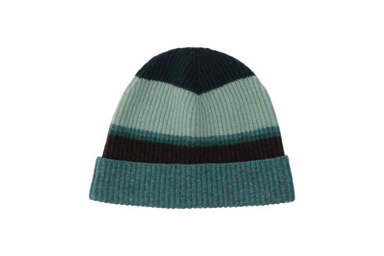 Mansted Wool Beanie Hat | Dark Sea Green