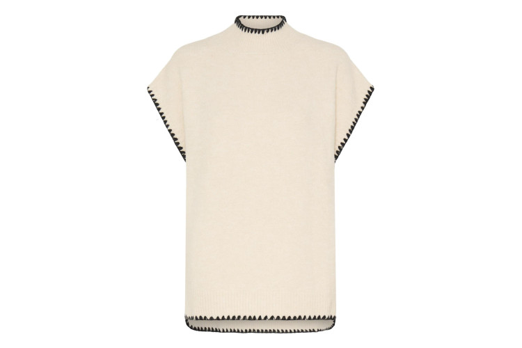 ICHI Berta Pullover | Oatmeal Melange