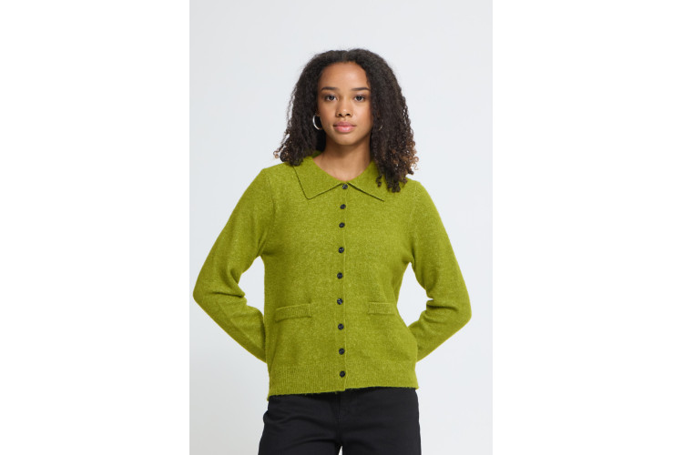 ICHI Dasila Cardigan | Calla Green
