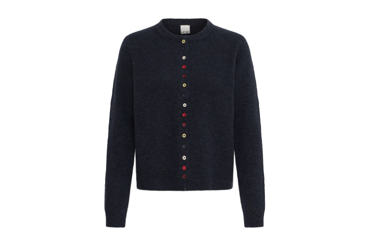 ICHI Fantia Cardigan | Total Eclipse