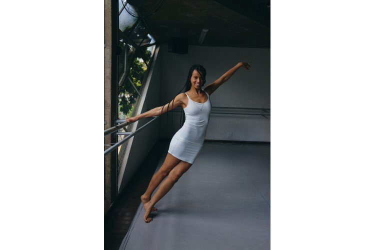 ICHI Siv Slip Dress | Cloud Dancer