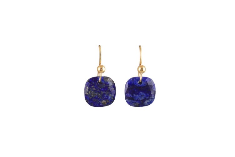 Lapis Quartz Hook Earring