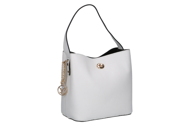 Caprice Leather Bag - 61007 | White