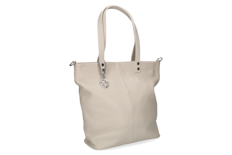 Caprice Leather Tote - 61024 | Cream