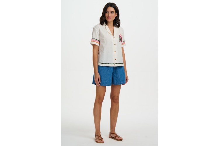 Leopard & Ric Rac Shirt