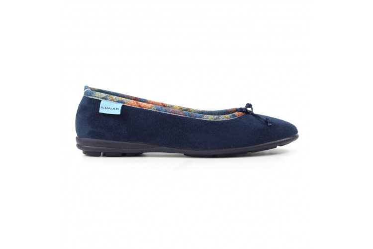 Lunar Bow Navy Pump Slipper