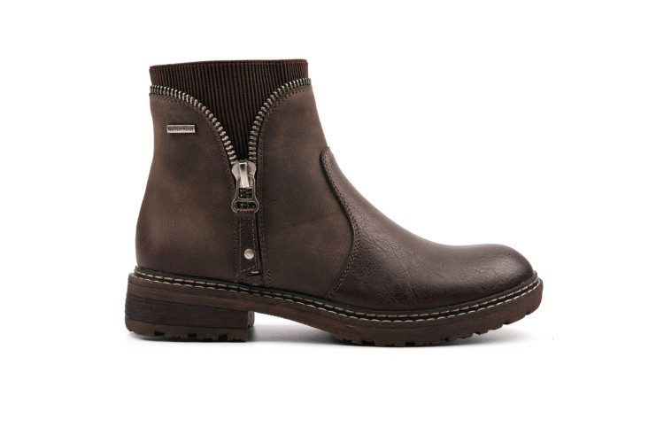 Lunar Kimmy Brown Waterproof Ankle Boot