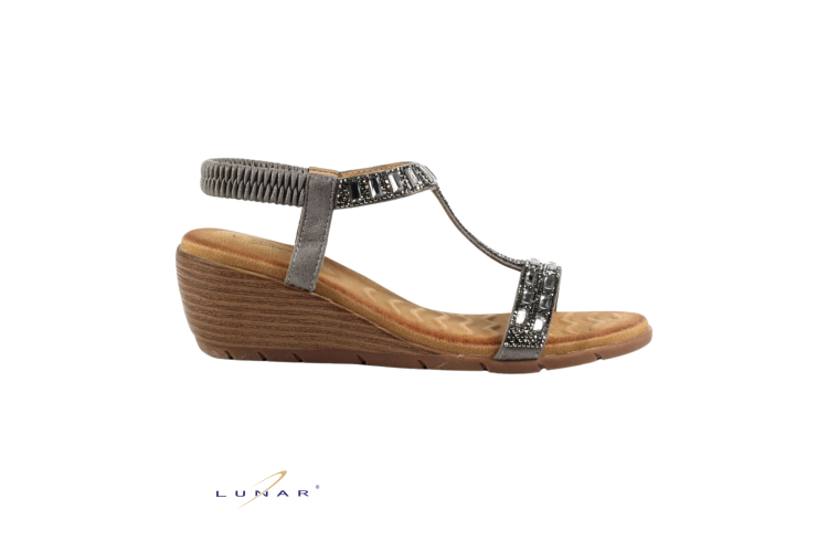 Lunar Macie Sandal JLH492 | Pewter