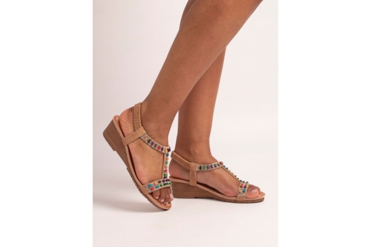 Lunar Reese Wedge Sandal