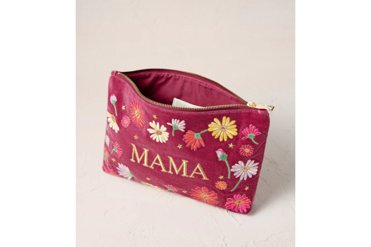 'Mama' Floral Everyday Pouch
