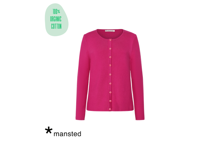Mansted Cardigan: Monsoon 25147 | Fuchsia