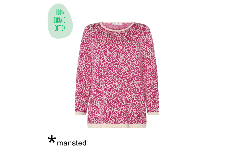Mansted Jumper: Flora 25144 | Fuchsia 