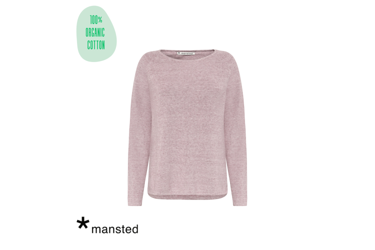 Mansted Jumper: Nectarine | Dark Rose