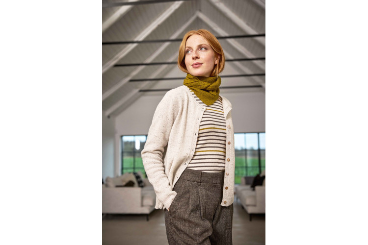 Mansted Midori Wool Cardigan | Light Oat
